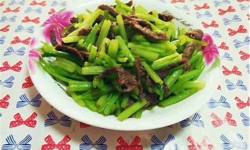 牛肉炒芹菜怎么炒